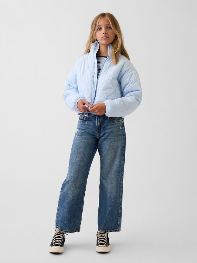 Kids Relaxed Puffer Jacket gap kids relaxed puffer jacket