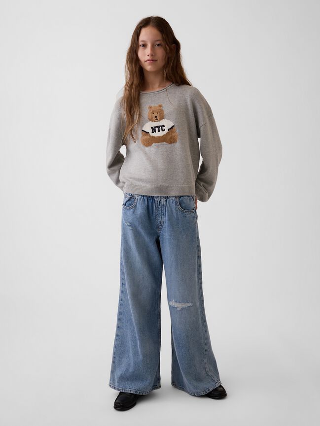 Kids Oversized Rollneck Sweater gap kids oversized rollneck sweater
