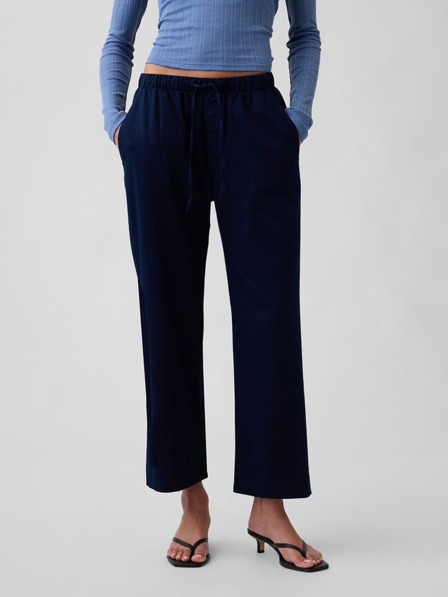 Mid Rise Easy Twill Pants gap mid rise easy twill pants