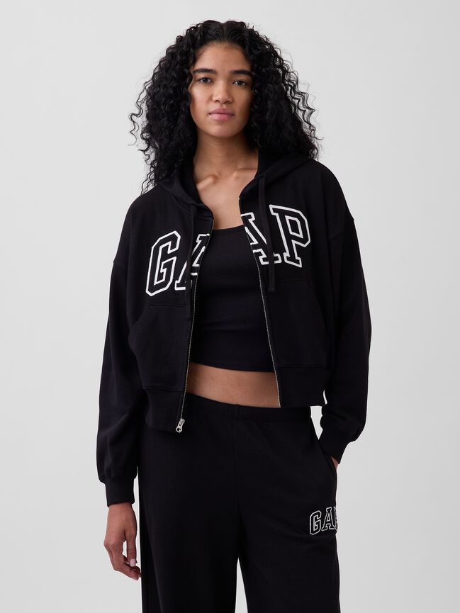 Oversized Gap Logo French Terry Zip Hoodie oversized gap logo french terry zip hoodie