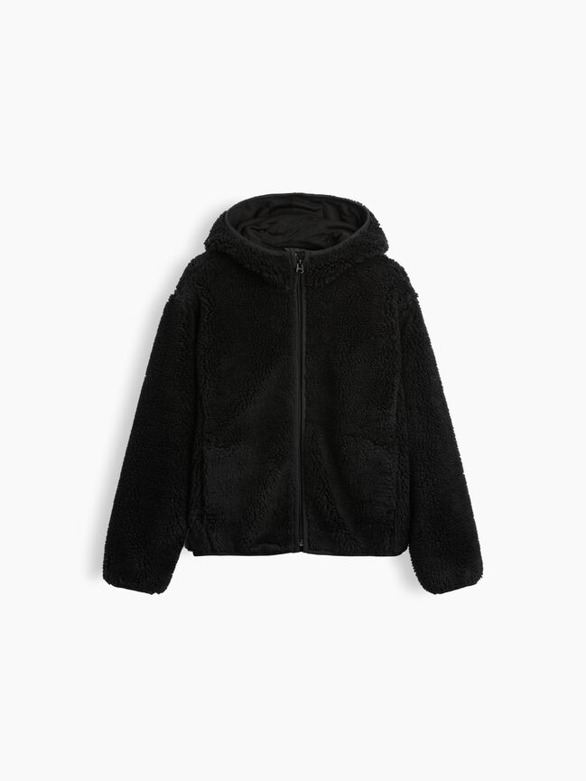 Kids Sherpa Hooded Zip Jacket gap kids sherpa hooded zip jacket