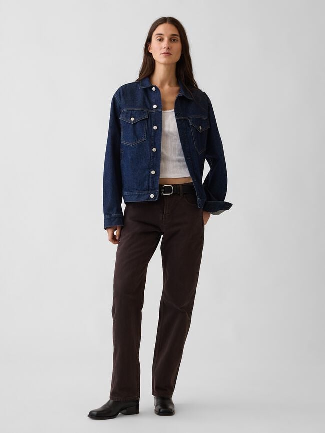 Mid Rise Straight Taper Jeans gap mid rise straight taper jeans