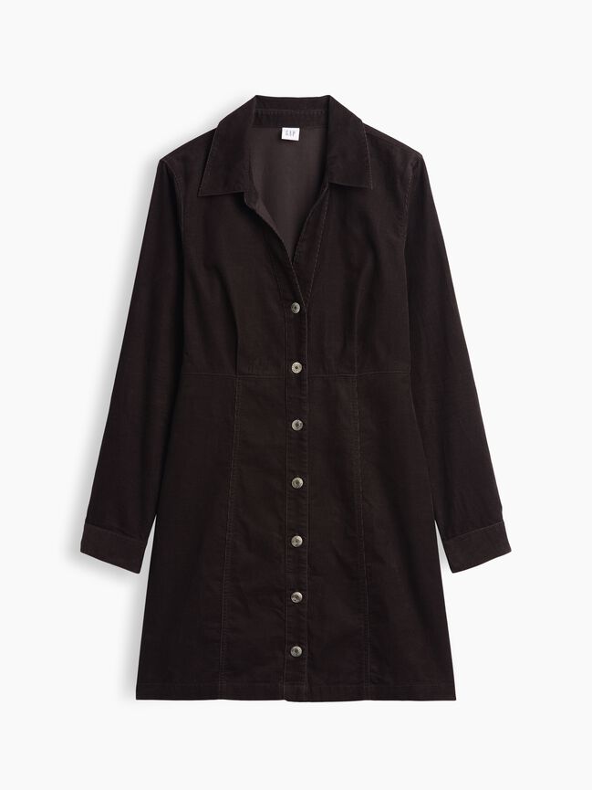 Fitted Collared Mini Dress gap fitted collared mini dress