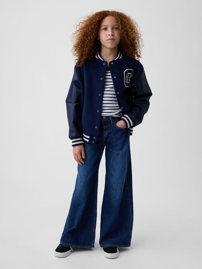 Kids Low Rise Front Yoke Baggy Jeans gap kids low rise front yoke baggy jeans