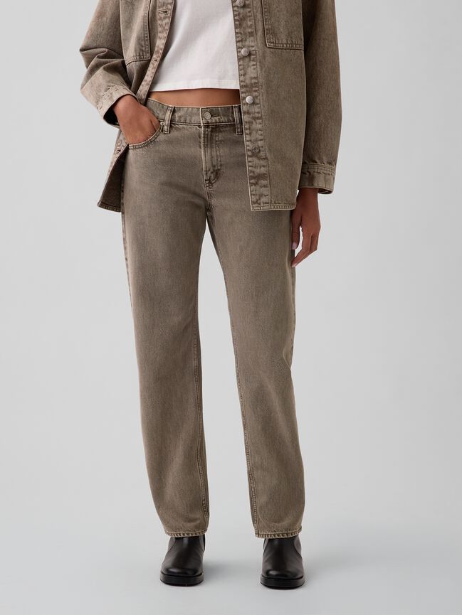 Mid Rise Straight Taper Jeans gap mid rise straight taper jeans