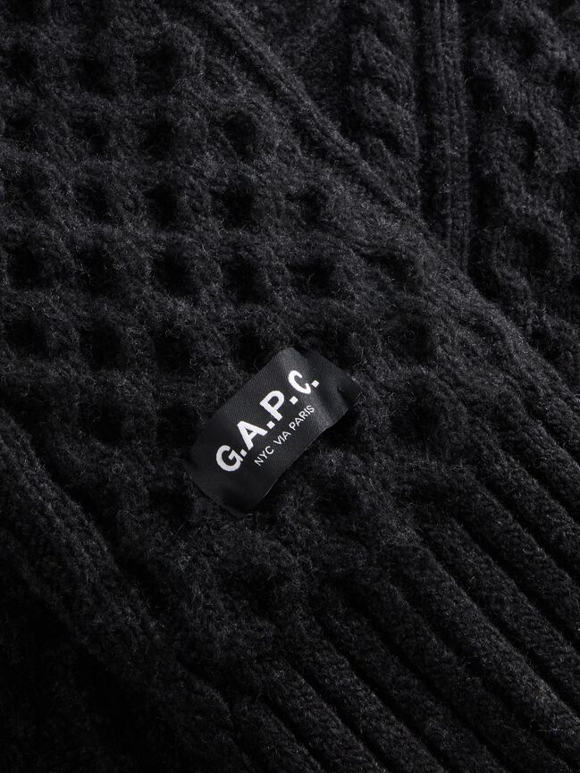 Gap × A.P.C. Wool Cable-Knit Sweater gap a p c wool cable knit sweater
