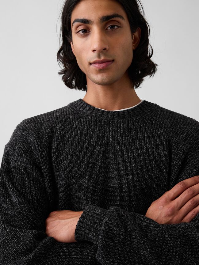 Relaxed Shaker Sweater gap relaxed shaker sweater