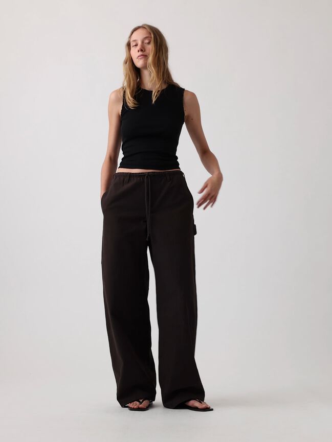 Canvas Easy Baggy Barrel Cargo Pants gap canvas easy baggy barrel cargo pants