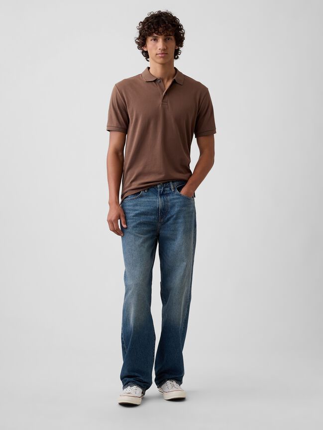 Stretch Pique Polo Shirt gap stretch pique polo shirt