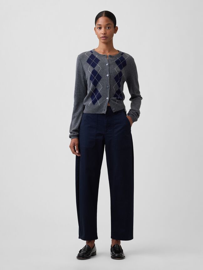 Mid Rise Barrel Khakis gap mid rise barrel khakis