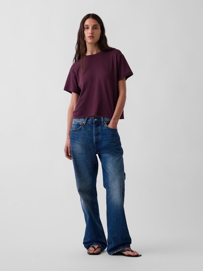 Supima¨ Cotton Relaxed T-Shirt gap supima cotton relaxed t shirt