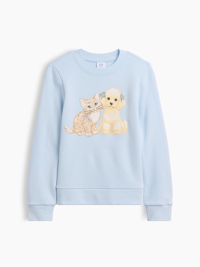 Kids Crewneck Graphic Sweatshirt gap kids crewneck graphic sweatshirt