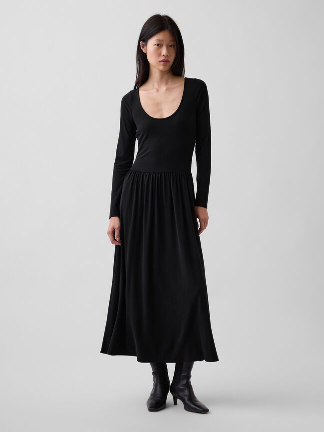 Drop-Waist Maxi Dress gap drop waist maxi dress