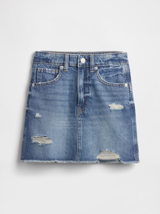 Kids High Rise Denim Skirt gap kids high rise denim skirt