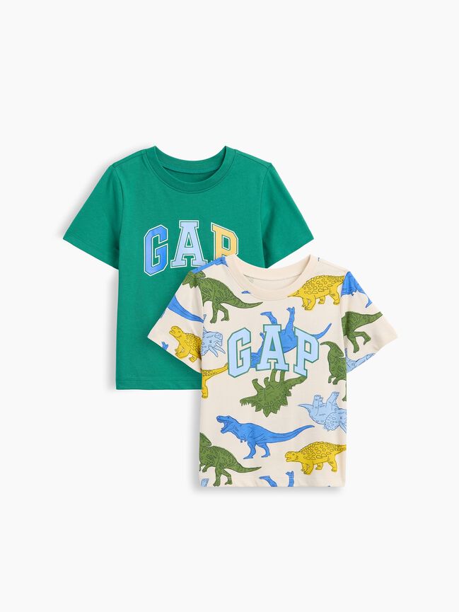 تي شيرت babyGap بشعار (عبوة من قطعتين) تي شيرت babygap بشعار عبوة من قطعتين