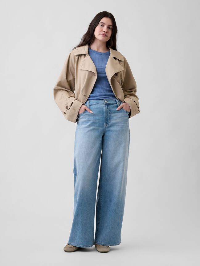 Mid Rise Wide-Leg Jeans gap mid rise wide leg jeans