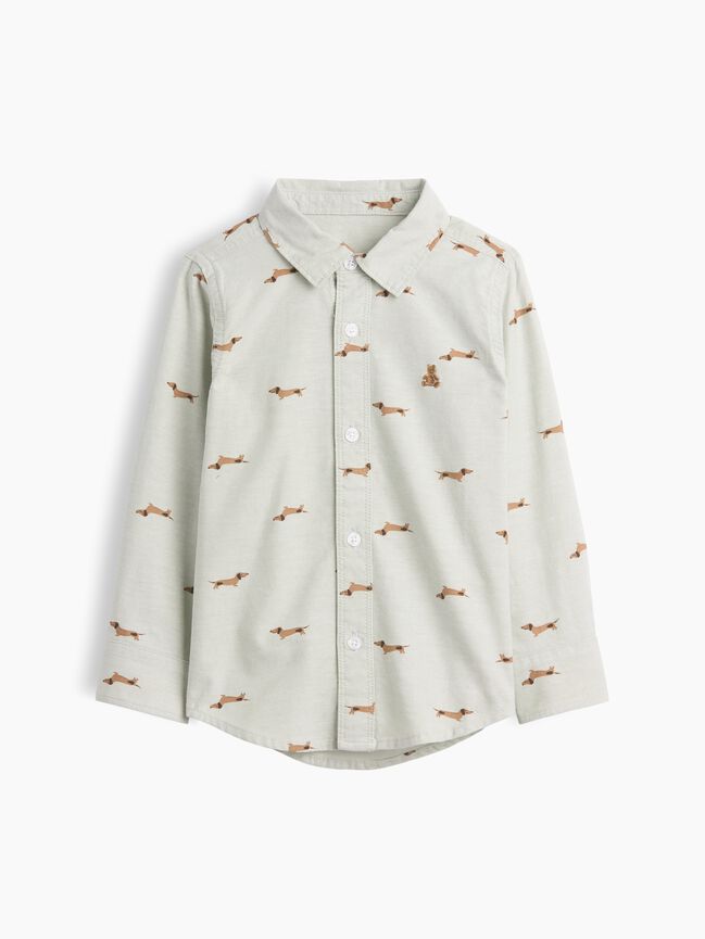قميص أكسفورد babyGap مطبوع قميص أكسفورد babygap مطبوع