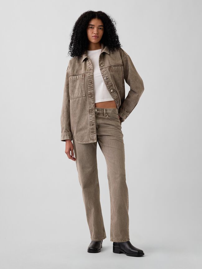 Mid Rise Straight Taper Jeans gap mid rise straight taper jeans