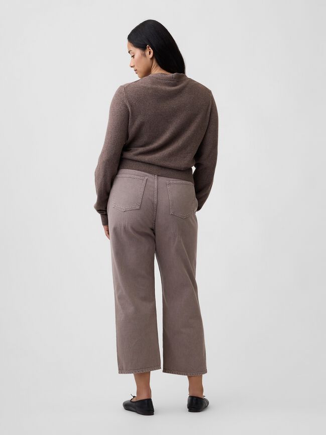 Low Slung Relaxed Straight Crop Jeans gap low slung relaxed straight crop jeans
