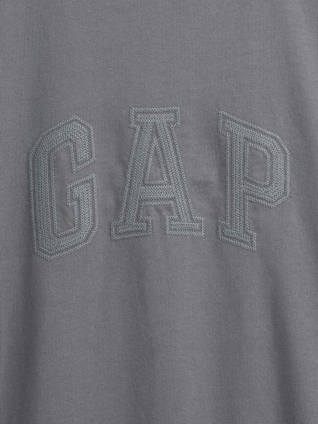 Heavyweight Relaxed Gap Logo Crop T-Shirt heavyweight relaxed gap logo crop t shirt