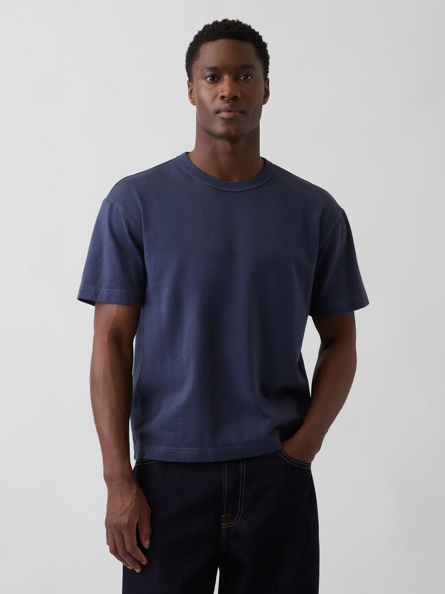 Adult Heavyweight Crop T-Shirt gap adult heavyweight crop t shirt