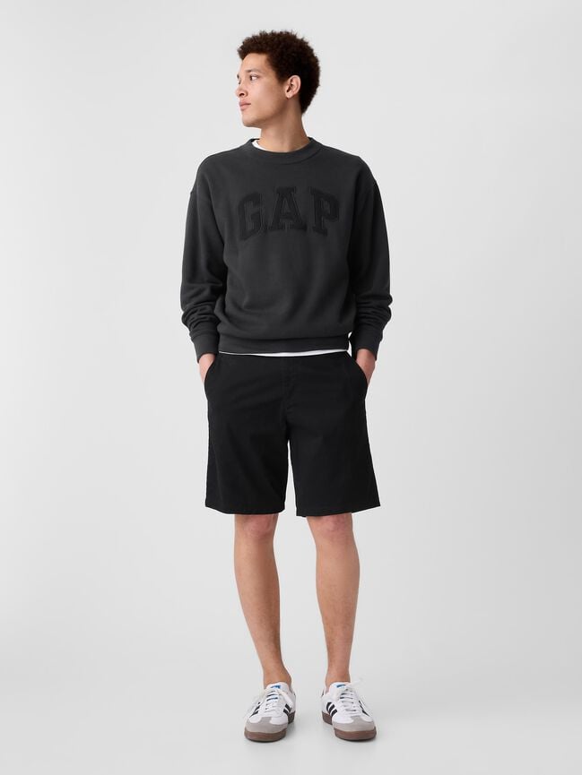 9" Essential Khaki Shorts gap 9 essential khaki shorts