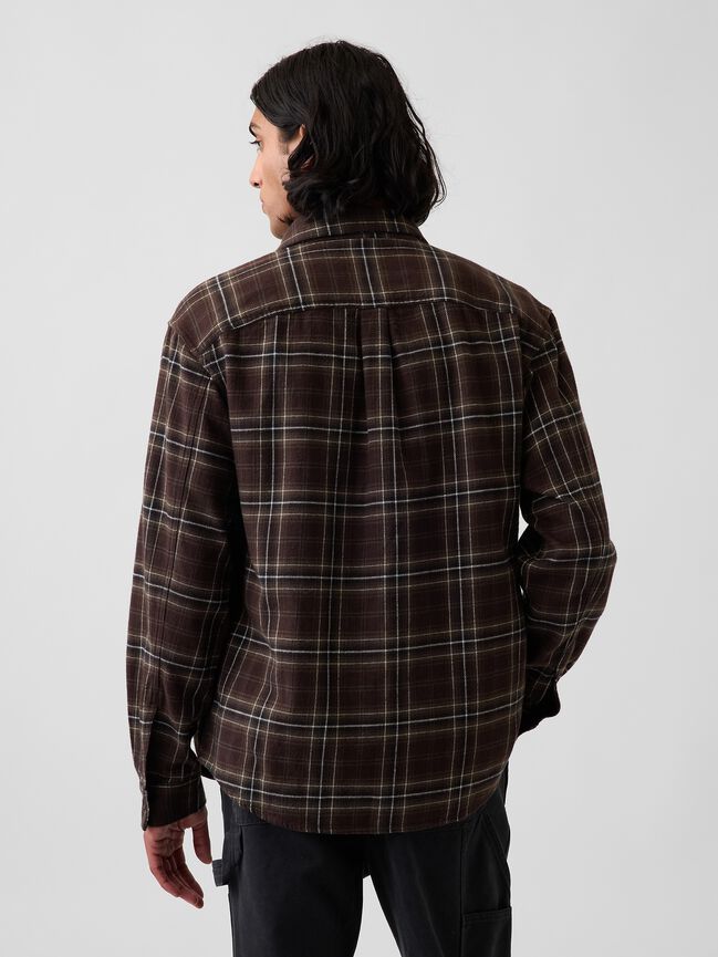 Relaxed Flannel Shirt gap relaxed flannel shirt