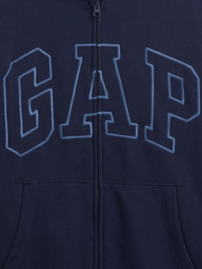 Relaxed Gap Logo Sherpa-Lined Zip Hoodie relaxed gap logo sherpa lined zip hoodie