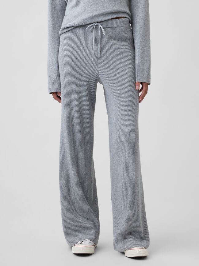 CashSoft Relaxed Ribbed Sweater Pants gap cashsoft relaxed ribbed sweater pants