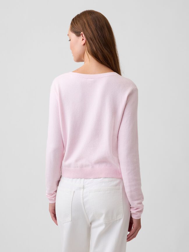 CashSoft Cropped Crewneck Cardigan gap cashsoft cropped crewneck cardigan