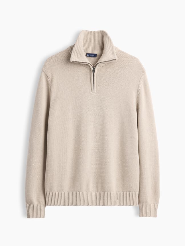 Relaxed Quarter-Zip Sweater gap relaxed quarter zip sweater