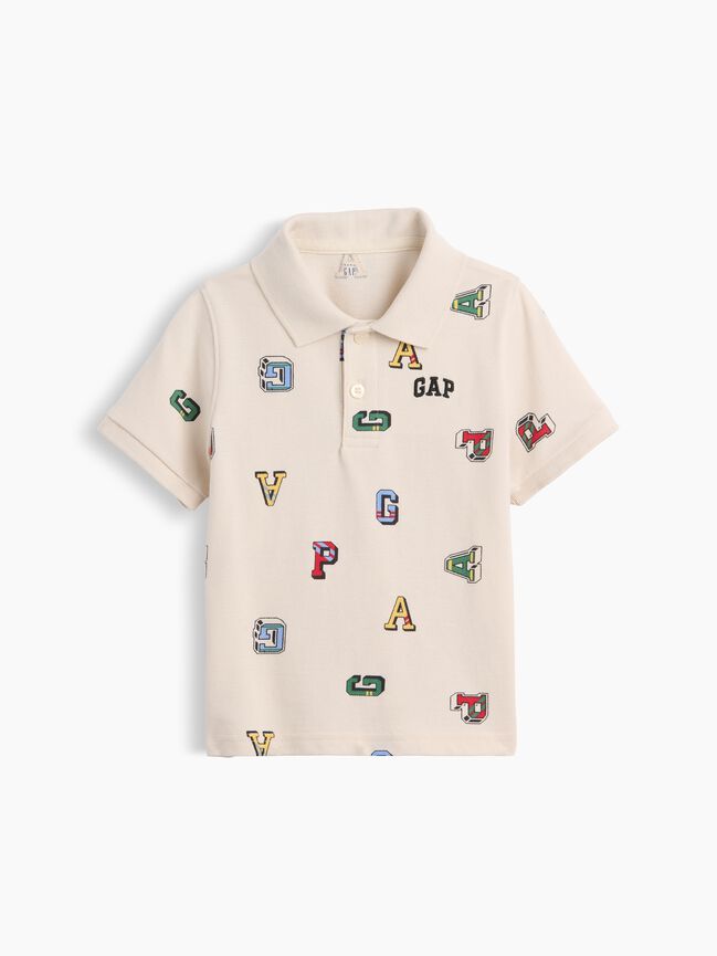 babyGap Print Pique Polo Shirt babygap print pique polo shirt