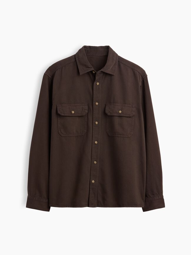 UltraSoft Denim Relaxed Utility Shirt gap ultrasoft denim relaxed utility shirt