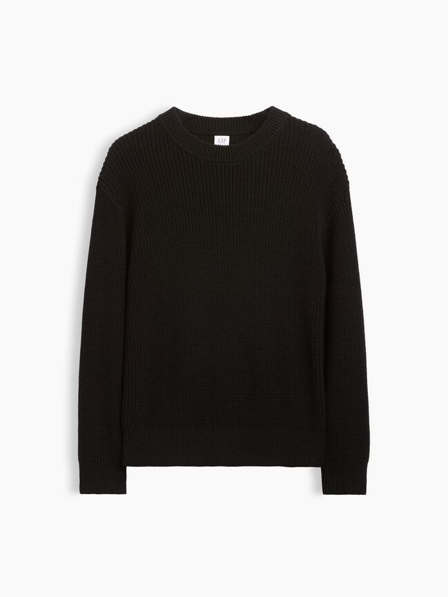 100% Cotton Relaxed Shaker Sweater gap 100 cotton relaxed shaker sweater