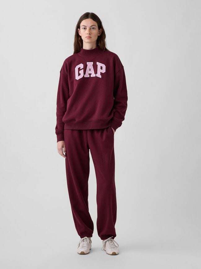 VintageSoft Oversized Mockneck Logo Sweatshirt gap vintagesoft oversized mockneck logo sweatshirt