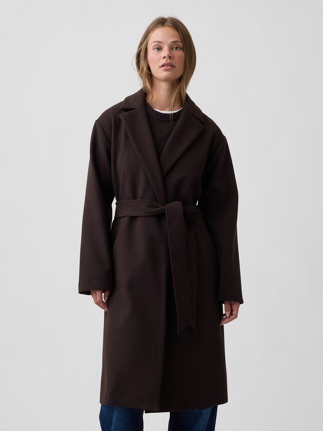 Relaxed Wrap Topcoat gap relaxed wrap topcoat