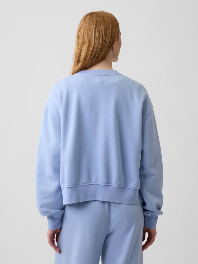 VintageSoft Oversized Split-Hem Sweatshirt gap vintagesoft oversized split hem sweatshirt