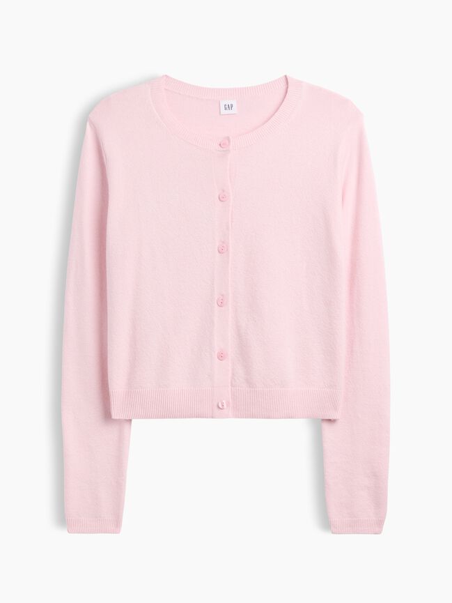 CashSoft Cropped Crewneck Cardigan gap cashsoft cropped crewneck cardigan