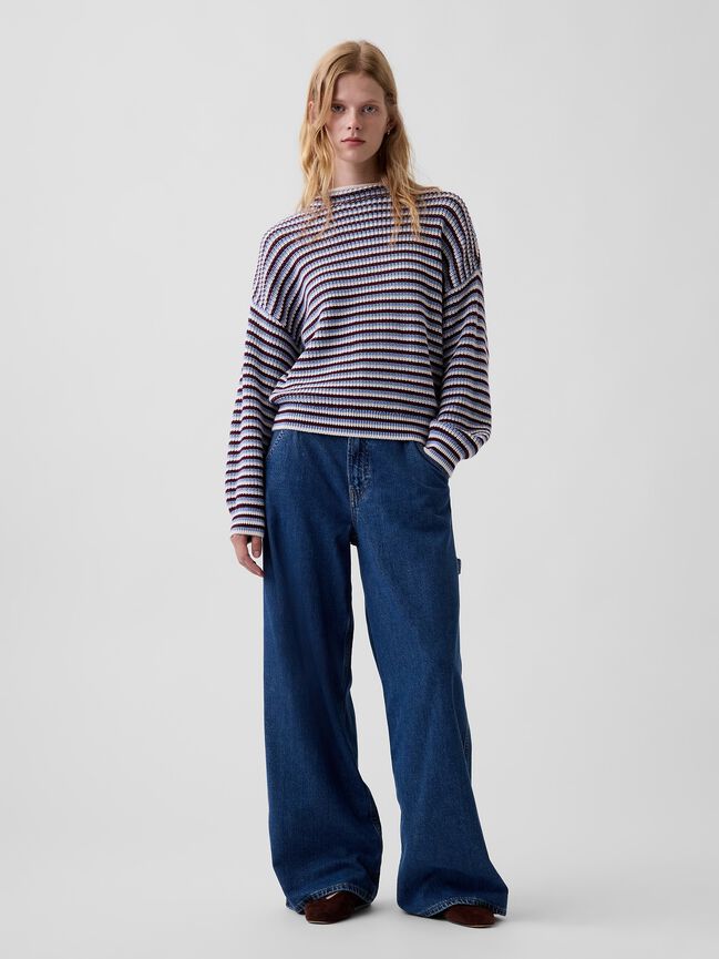 100% Cotton Oversized Rollneck Sweater gap 100 cotton oversized rollneck sweater