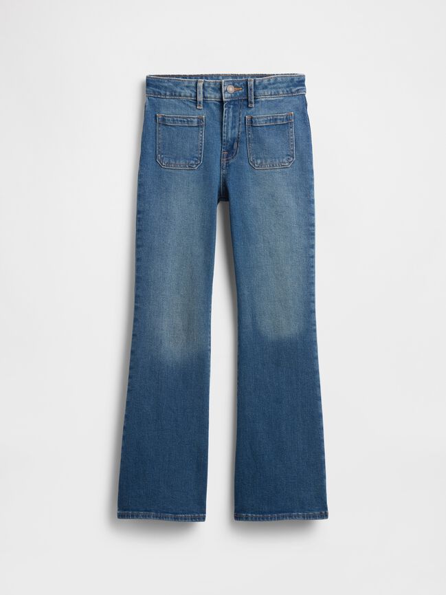 Kids High Rise '70s Flare Jeans gap kids high rise 70s flare jeans