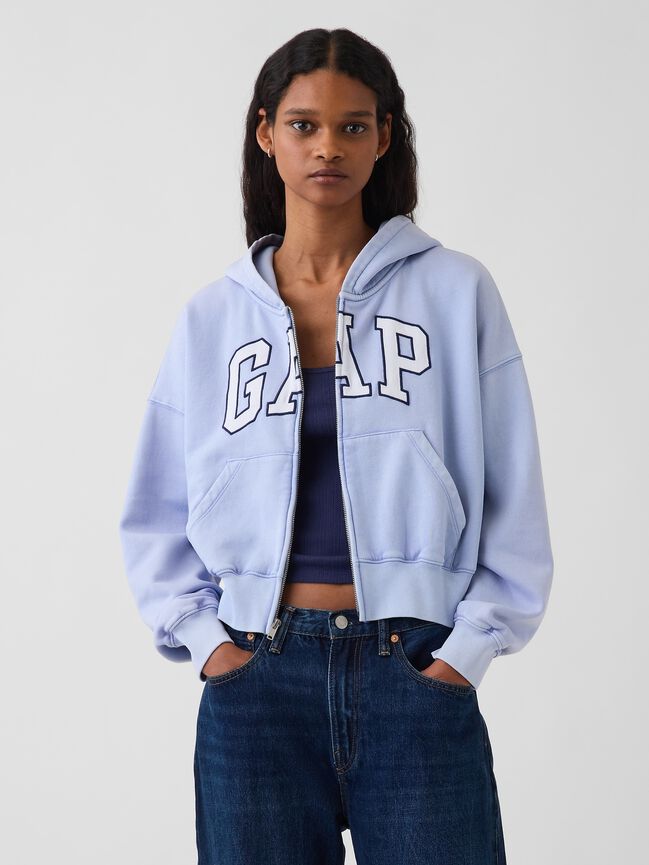 VintageSoft Oversized Gap Logo Zip Hoodie vintagesoft oversized gap logo zip hoodie