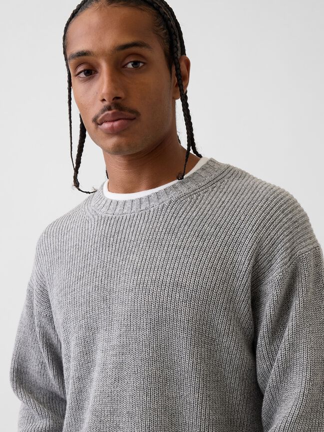 Relaxed Shaker Sweater gap relaxed shaker sweater