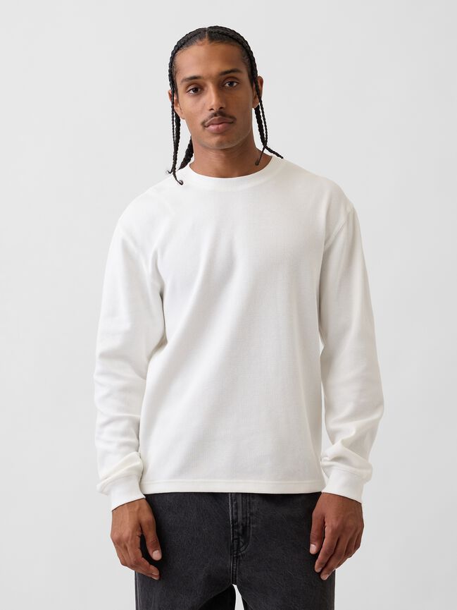 Relaxed Waffle T-Shirt gap relaxed waffle t shirt