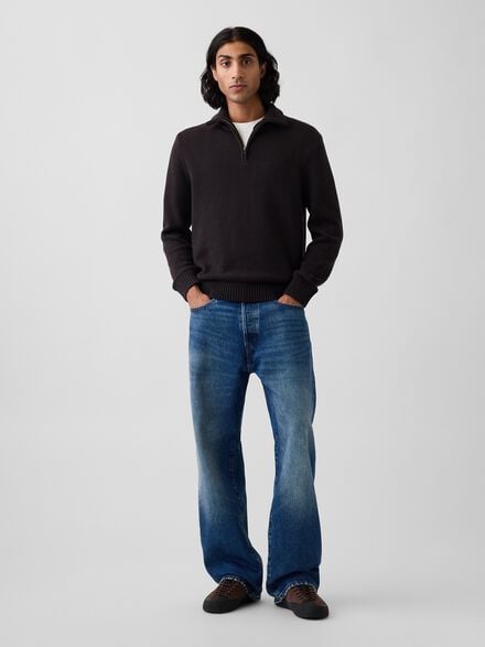 gap relaxed quarter zip sweater gap relaxed quarter zip sweater