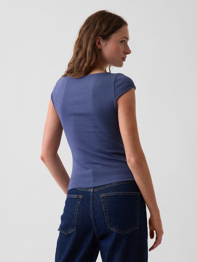 Modern Boatneck T-Shirt gap modern boatneck t shirt