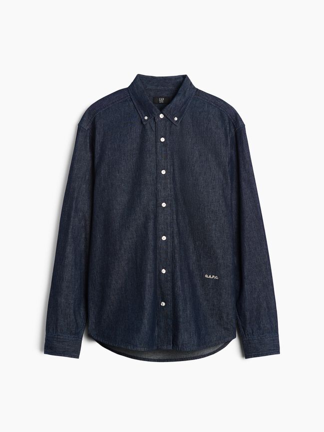 Gap × A.P.C. Denim Relaxed Shirt gap a p c denim relaxed shirt
