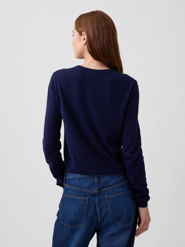 CashSoft Cropped Crewneck Cardigan gap cashsoft cropped crewneck cardigan