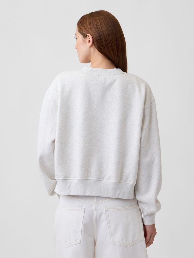 VintageSoft Oversized Split-Hem Sweatshirt gap vintagesoft oversized split hem sweatshirt