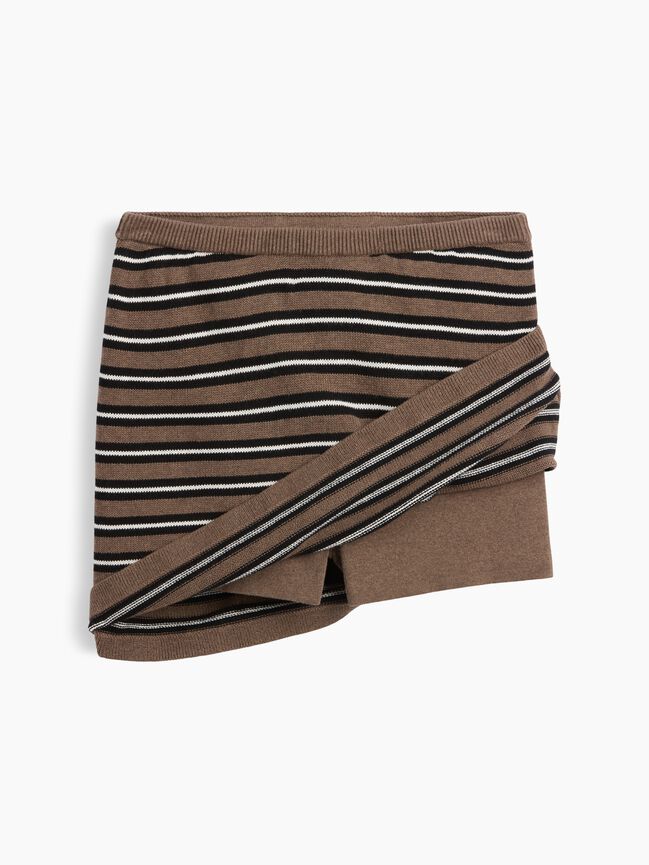 100% Cotton Stripe Sweater Mini Skort gap 100 cotton stripe sweater mini skort