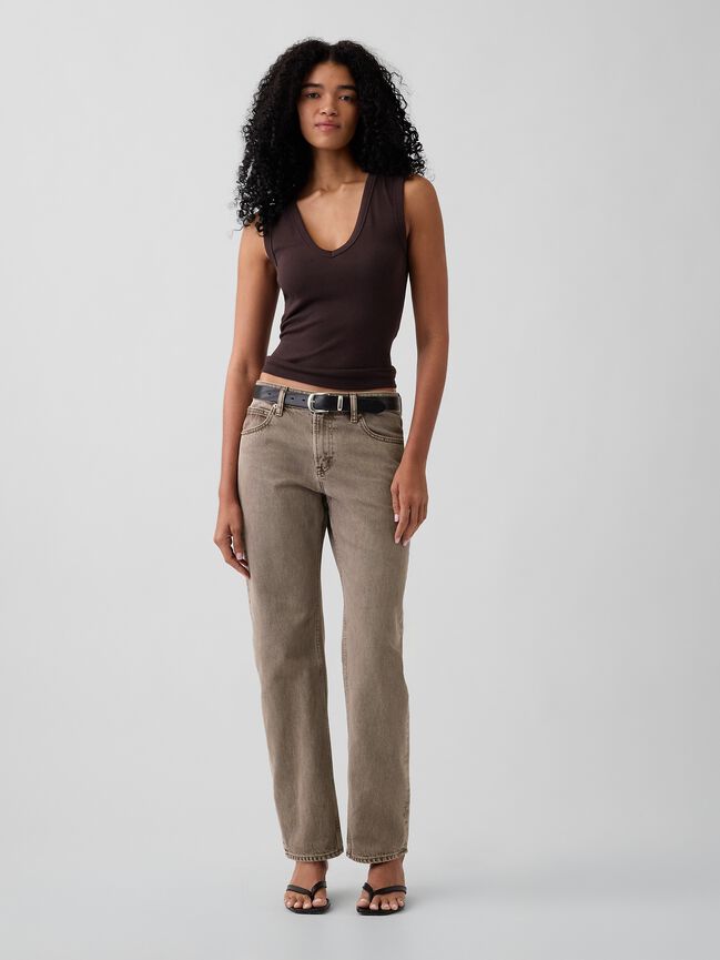 Mid Rise Straight Taper Jeans gap mid rise straight taper jeans